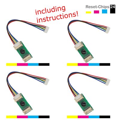 4x Entwickler Chip Y/M/C/K passt für Konica Minolta Bizhub C284 DV512