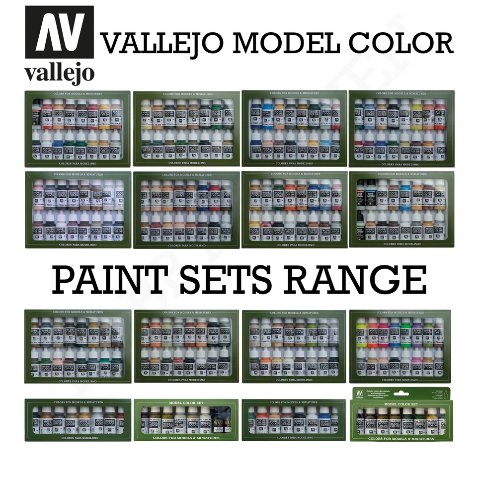 ACRYLICOS VALLEJO Vallejo Modell Farbe Acrylfarben Sets Sortiment schneller Versand