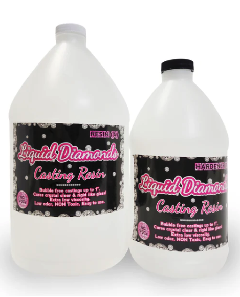 Liquid Diamonds Epoxy Resin for casting - 1.5 Gallon Kit - Pen Blanks - Jewelry