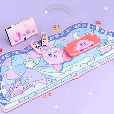 Kirby Desk Mat - Large Blue Anime Mousepad