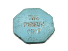 The Pigeon Coop Blue Plastic Beer Token