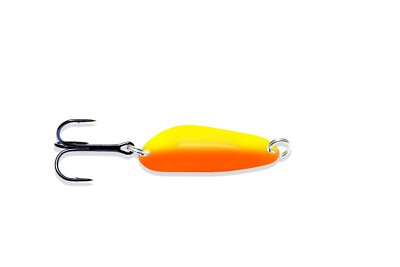 Williams Ridge Back Fishing Lure - Yellow & Orange/Silver Back - RB100YO -1 7/8''