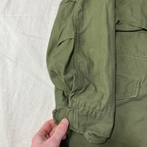 Vintage M-65 Field Jacket Coat Cold Weather OG-107 70s Air Force Military Green - Picture 11 of 21