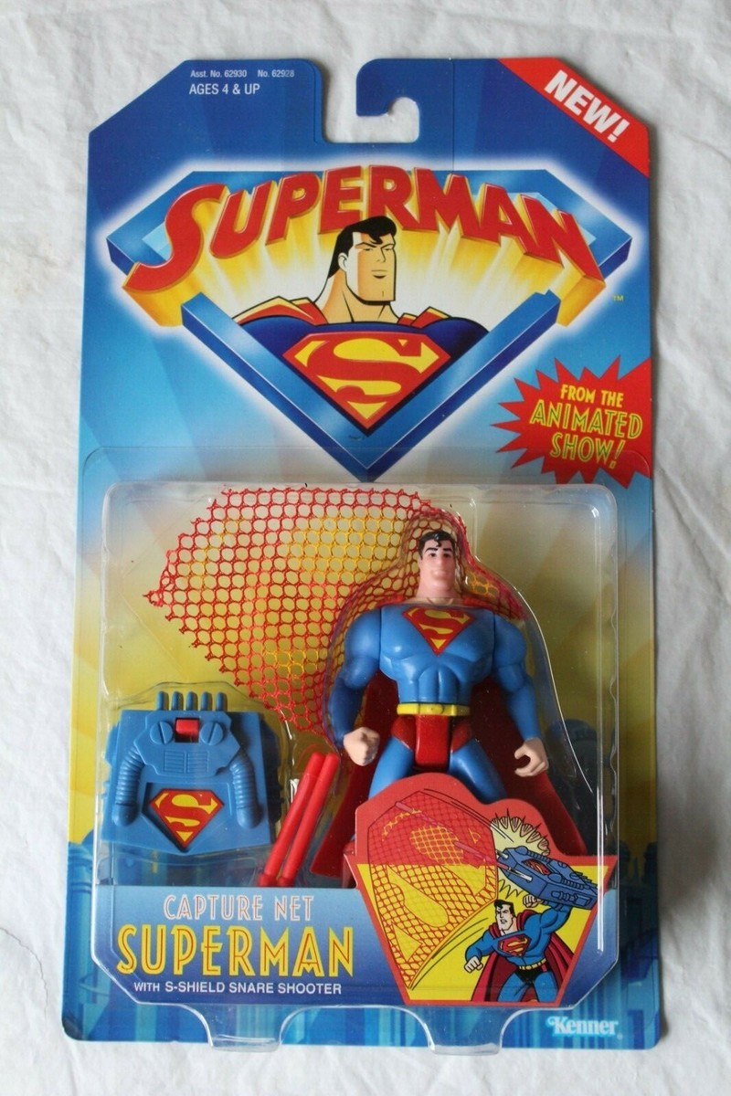 Superman Animated Series CAPTURE NET Superman W/ Snare Shooter