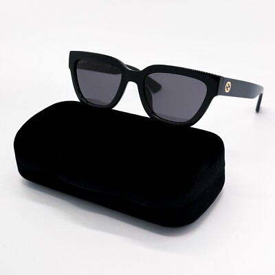 NEW GUCCI GG1578S 001 CAT EYE BLACK GREY WOMEN SUNGLASSES GUCCI | eBay