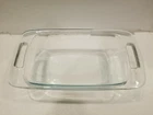 Pyrex CLEAR Glass Loaf Pan w Handles 213-R, 1.5QT /1.5L 8.5x4.5x2.5