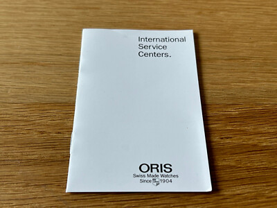Booklet Folleto - ORIS - International Service Centers - 10,5 x 7 cm