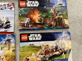 Lego Star Wars Huge Bulk Lot of 17 Instruction Manuals 75137 7957 75017 75292