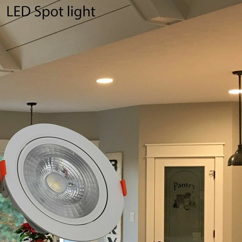 Moderne LED verstellbare Neigungswinkel Downlights runde Deckenstrahler UK - Bild 8 von 18