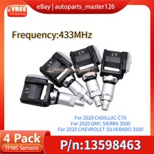 4PCS 13598463 433MHz TPMS For 2020 CADILLAC CT6 TIRE PRESSURE SENSOR