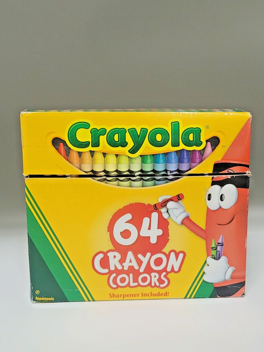 Crayola 64 Count Nontoxic Crayons Multi Pack W/ Sharpener Included