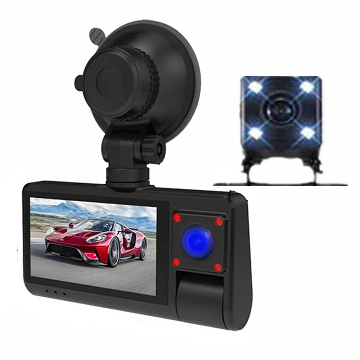 3in 1080P WiFi Dash Cam with G-Sensor and Night Vision Car DVR Recorder-image