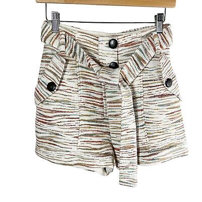 Sezane Kenan Jacquard Multi Color Belted Short Size US 2 | eBay Sezane Kenan Jacquard Multi Color Belted Short Size US 2 | eBay