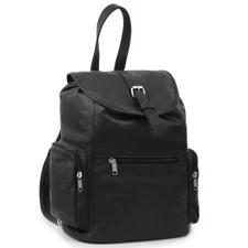 Leather Backpack Handcrafted HL80510BLACK