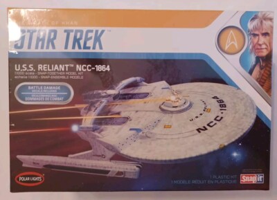 Star Trek U.S.S. Reliant NCC-1864 Model Kit w Battle Damage Decals Wrath Of Khan