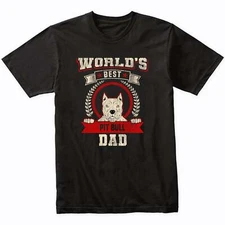 World's Best Pit Bull Dad Dog Breed T-Shirt - American Pit Bull Terrier Shirt
