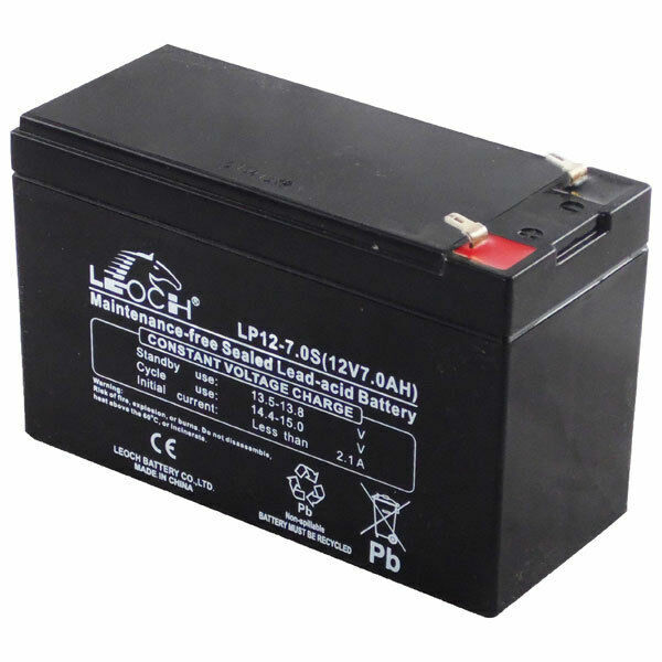Leoch DJW12-7.0 12 V 7 Ah VRLA Batteria Sostituzione Acido - Foto 4