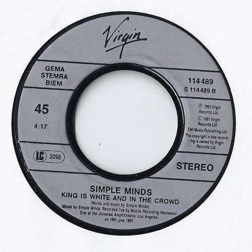 Simple Minds - Stand By Love 7" Single Vinyl Schallplatte 22065 - Bild 3 von 4