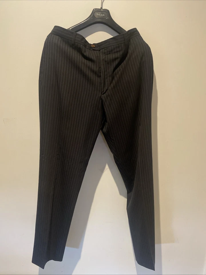 Traje y pantalón vintage Paul Smith 44R a rayas carbón Foto 3 de 4
