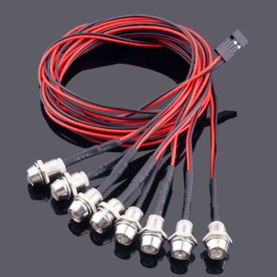 Kit De Luces LED Para Coches RC 1/10 Con 6 LEDs | 2 Blancas, 2 Rojas Y 2 Azules, 3-7V, Faros Y Traseras