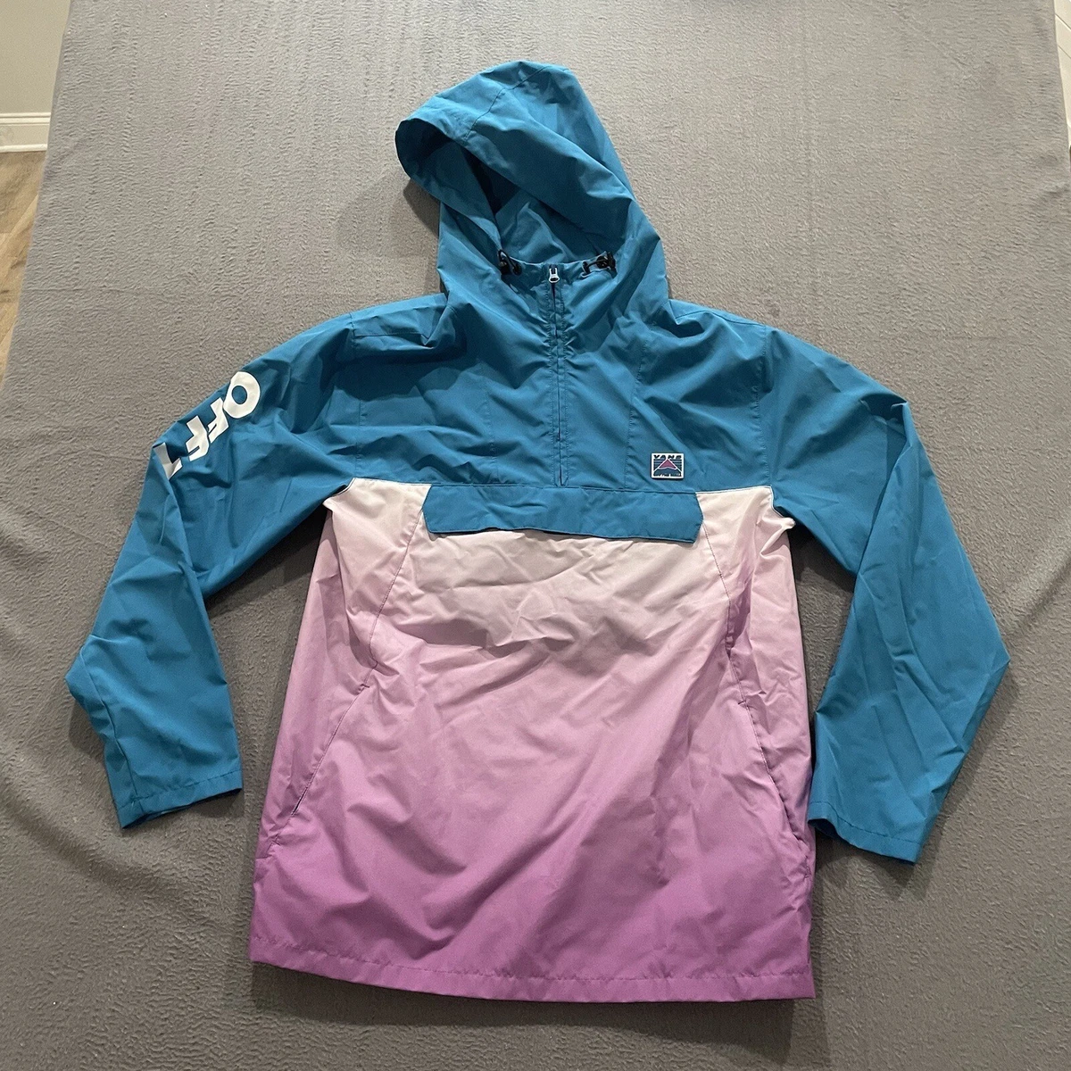 Vans windbreaker clearance blue