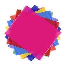 8 Colors/set Transparent Filter 50 40cm/ 20 16in M9Z9