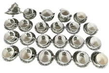 VTG  Johnson Brothers England Merry Christmas Tea Cups & Saucers Etc. Set Of 20