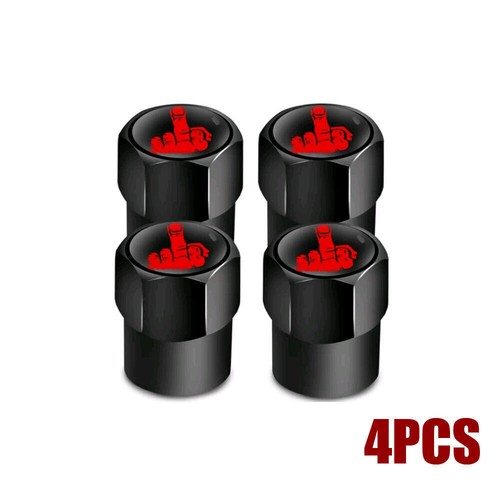 4pcs Funny Middle Finger Car Wheel Tire Air Valve Stem Caps Dust Cover Universal - Picture 19 of 20
