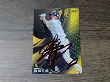 Pr Essional Baseball Yuki Yanagita Chips 2017 Foil Stamped Sign