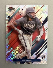 2025 Topps Finest - Rare James Wood #300 Checkerboard Refractor (RC)
