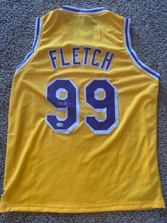 CHEVY CHASE SIGNED AUTO PRO STYLE GOLD FLETCH JERSEY BECKETT BAS AUTOGRAPHED