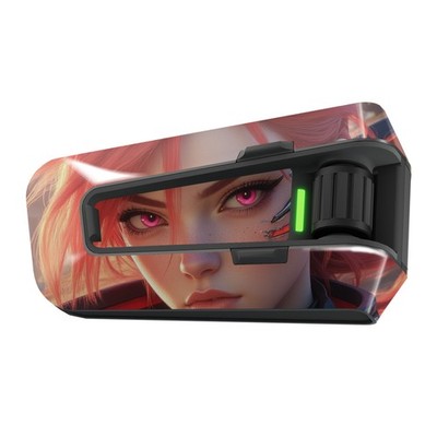 For Cardo Packtalk Edge Device Protection Decal Sticker 1pc Red Swordsman