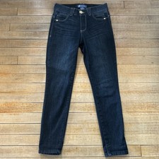 Democracy Jeans Women  s 2  Ab"solution Ankle Skimmer Dark Indigo Stretch Elastic