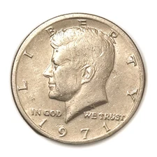 1971 Kennedy Half Dollar USA Coin £3.45 (CR719)