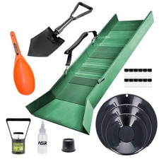 ASR Outdoor 21pc Lightweight Sluice Box and Gold Prospecting Tools Kit