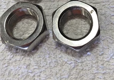 3/4-16   JAM NUT   Stainless Steel  fine thread,  4 pcs