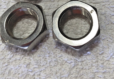 3/4-16   JAM NUT   Stainless Steel  fine thread,  4 pcs