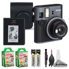 Fujifilm Instax Mini 41 Camera Black w/ 40 Film, Cleaning Kit  Album