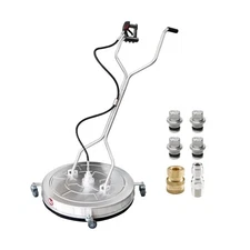 JANZ 30'' Pressure Washer Surface Cleaner with 4 Wheels,Dual Handle,Stainless...