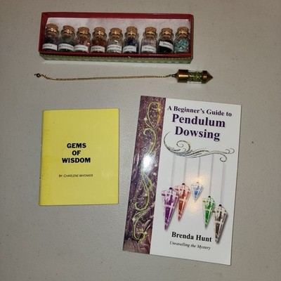 A Beginner's Guide to Pendulum Dowsing by Brenda Hunt (Pendulum Kit)