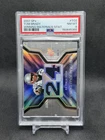 2007 UPPER DECK SPX WINNING MATERIALS STAT #WMS-TO2 TOM BRADY PSA 8 Patriots