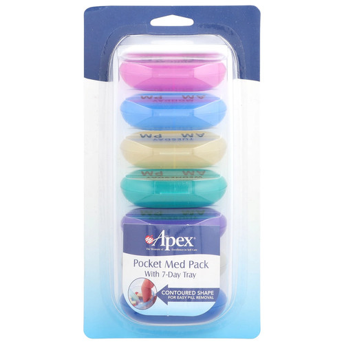 Pocket Med Pack with 7-Day Tray, 1 Tray