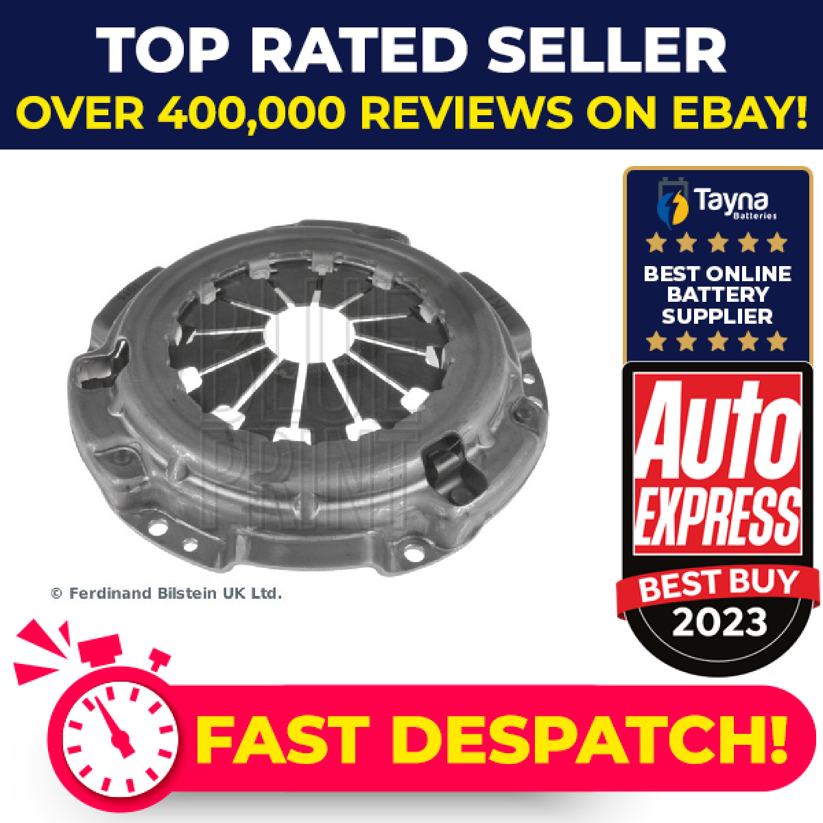 Clutch Cover fits HONDA JAZZ Mk3 1.4 2008 on L13Z1 Manual Transmission Pressure