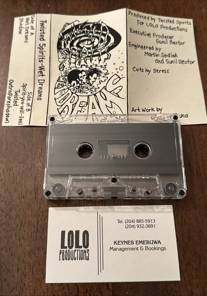 Twisted Spirits Wet Dreams Tape Rare Hip Hop Rap Canada 1994 Private Indy ORIG - Image 2 of 4