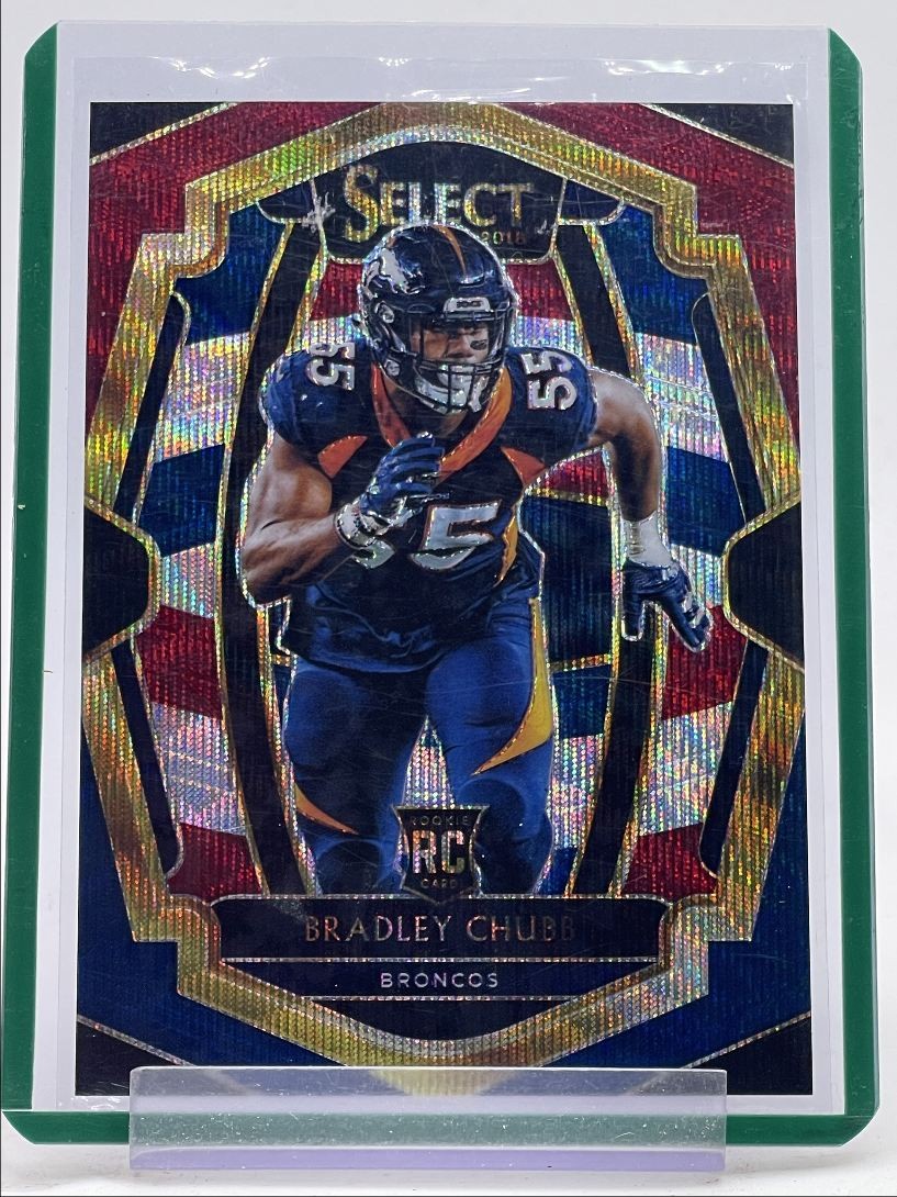 BRADLEY CHUBB 2018 SELECT PREMIER LEVEL ROOKIE TRI COLOR RC /199 Q2956