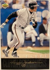 1994 Upper Deck Reggie Jackson’s Clutch Performers Will Clark Baseball Card R6