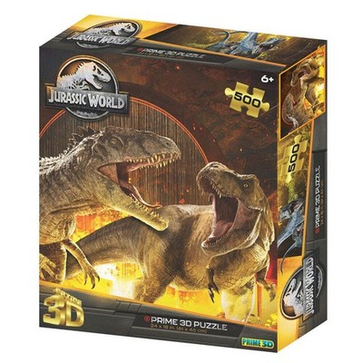 Prime3D Jurassic World TRex vs Giganotosaurs 500pc 3D Puzzle for Builders