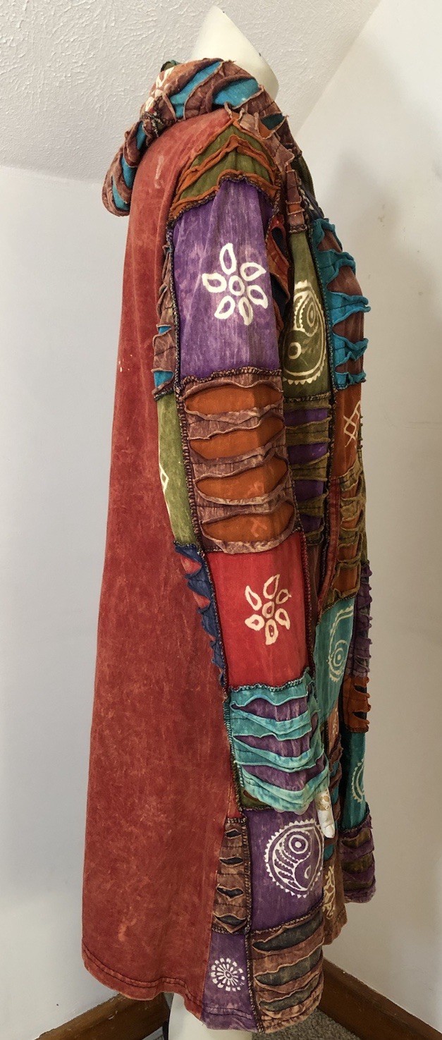 Rising International Large Zip Up Patchwork Hoodi… - image 4