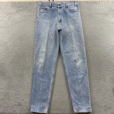 Vintage Levis 505 Jeans Mens 36x36 Blue Relax Fit Tapered Denim 90s Orange Tab