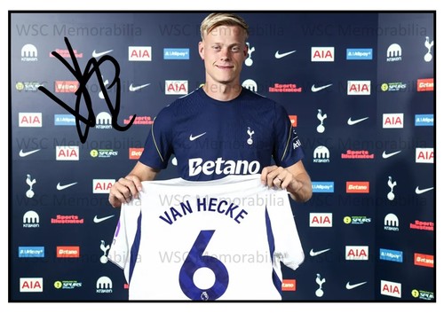 11114. Jan Paul Van Hecke Signed Pictures (A4 Prints) Tottenham Brighton etc.